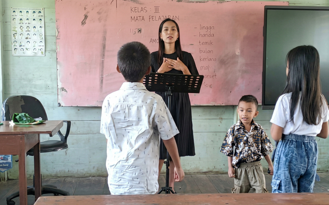Semarak Sekolah Hari Minggu di Desa Tumbang Sabetung 12 April 2026
