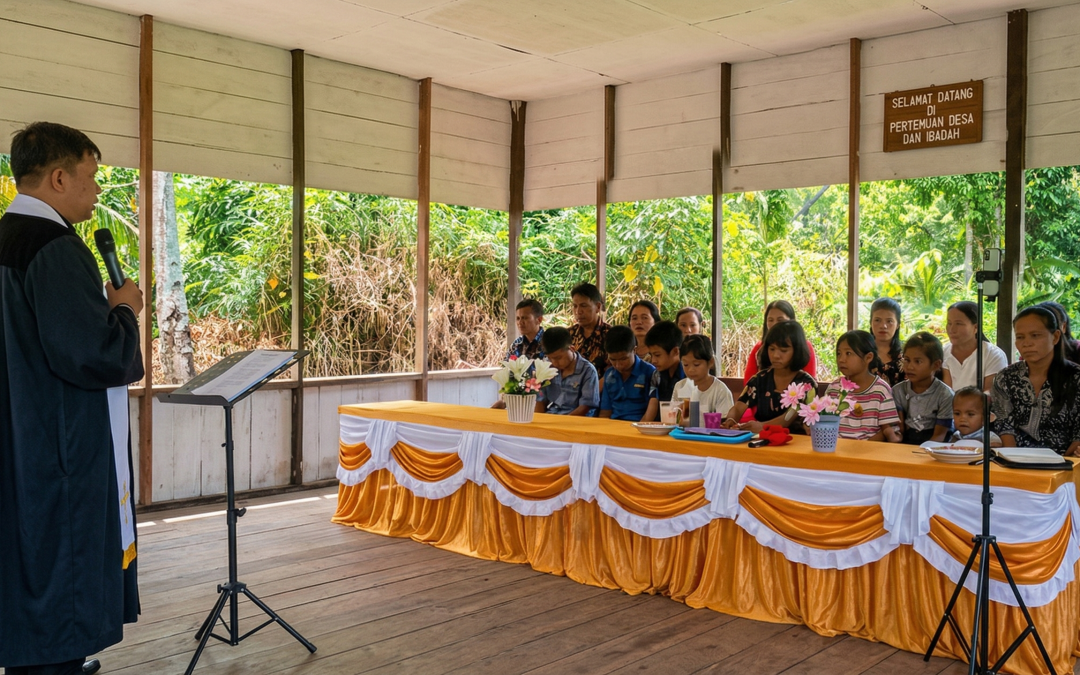 Ibadah Paskah dan Baptisan Kudus di Desa Tumbang Mangketai 10 April 2026